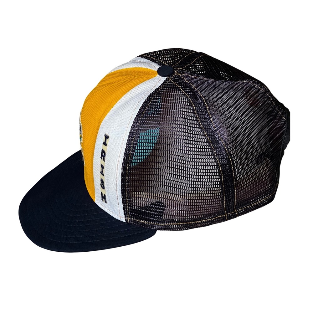 Vtg Notre Dame Fighting Irish Trucker Hat USA Lucky Stripes Snapback Mesh Cap - Picture 4 of 10